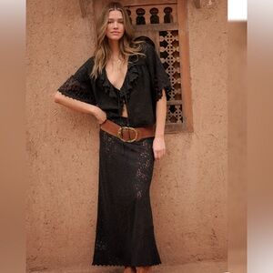 Spell alum Lisbon Lace Blouse & Skirt Set